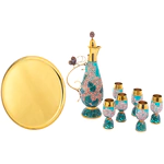 Silver "Lilac" wine set for 6 persons