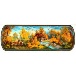 Palekh casket "Autumn landscape" (Larina)