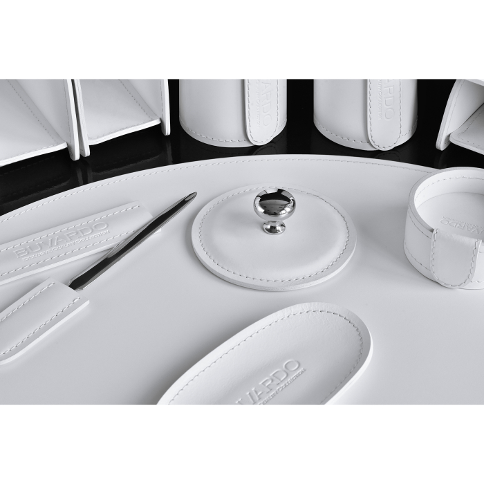 Table set "Business Cuoietto" white, 12 pieces