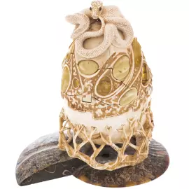 A souvenir from a mammoth tusk "The Egg of the universe. The Birth of the Dragon"