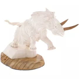 Сувенир из бивня мамонта "Шерстистый носорог"