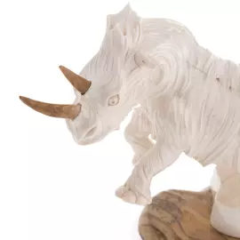 Сувенир из бивня мамонта "Шерстистый носорог"