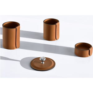 Настольный набор "Business Cuoietto" табак, 6  предметов Настольный набор "Business Cuoietto" табак, 6  предметов