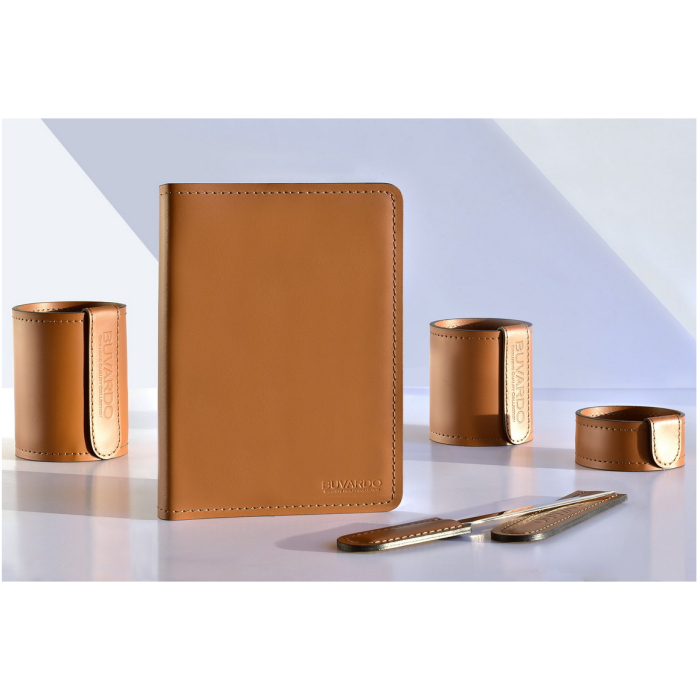 Настольный набор "Business Cuoietto" табак, 6  предметов Настольный набор "Business Cuoietto" табак, 6  предметов