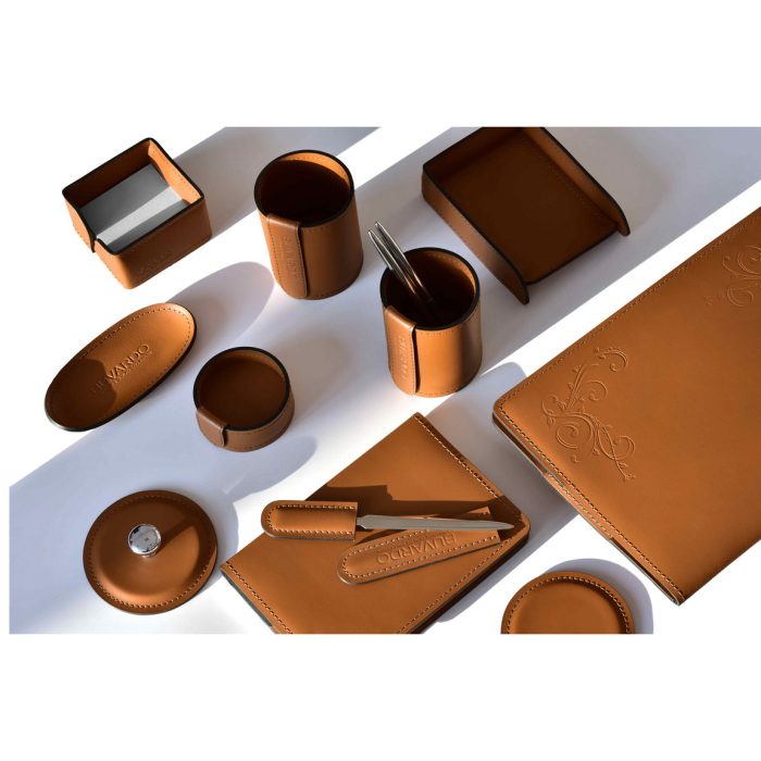 Настольный набор "Business Cuoietto" табак, 6  предметов Настольный набор "Business Cuoietto" табак, 6  предметов