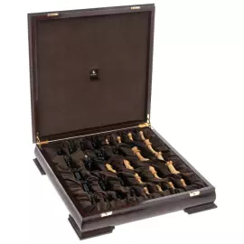 Chess made of African wenge and Colchian boxwood "Staunton" mini-suite