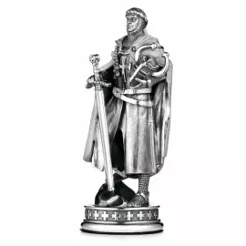 Шахматы из мрамора и серебра "Ледовое побоище"