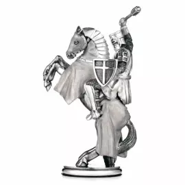 Шахматы из мрамора и серебра "Ледовое побоище"