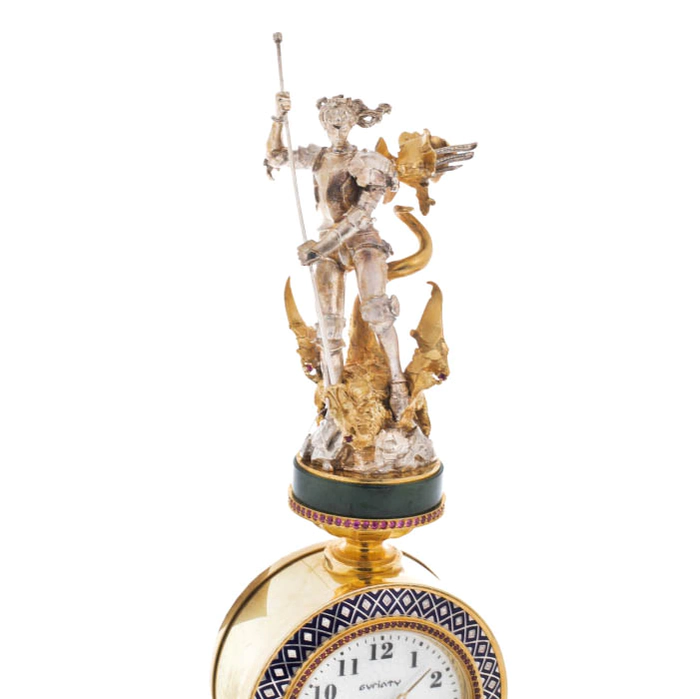 Exclusive Archangel Michael table clock