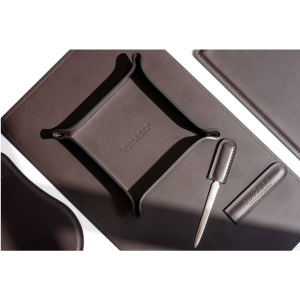 Table set "Business Cuoietto" chocolate, 5 items