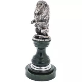 The seal "The Lion sits" with green jade