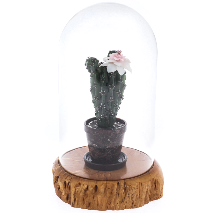 Artistic composition of jade and jasper "Cactus"