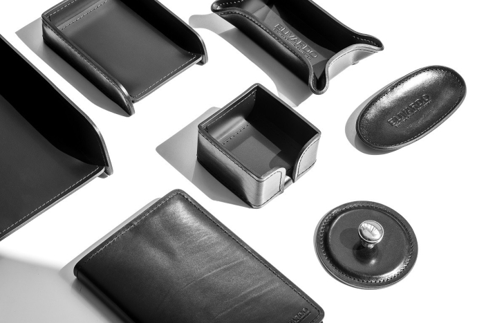 Настольный набор "Premium FG Toscana-Cuoietto" черный, 7 предметов Настольный набор "Premium FG Toscana-Cuoietto" черный, 7 предметов