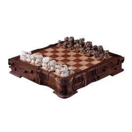 Шахматы из бивня мамонта "Чужие"