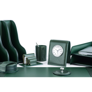 Настольный набор "Premium FG Toscana-Cuoietto" зеленый, 7 предметов Настольный набор "Premium FG Toscana-Cuoietto" зеленый, 7 предметов