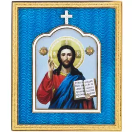 Silver icon "Saved by the Almighty"