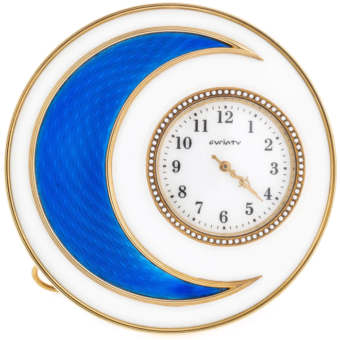 Exclusive table clock-"Crescent Moon" frame