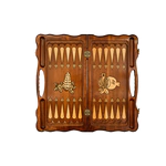 Chess + backgammon carved "Nerken" (with handle)