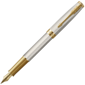 Перьевая ручка Parker Sonnet Silver Mistral GT, в подарочной упаковке