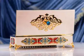 Шкатулка для чёток "Восточная" из мрамора, Златоуст