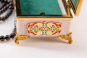 Oriental rosary box made of marble, Zlatoust