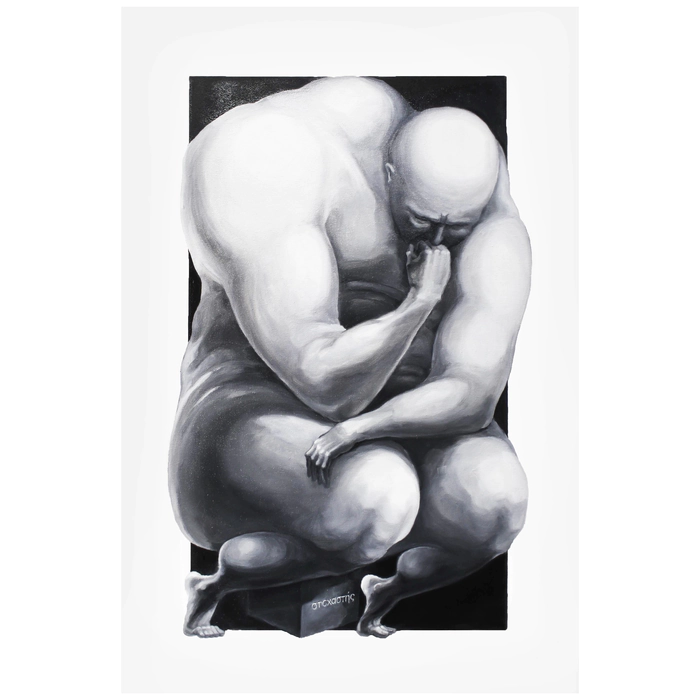 The author's painting "The Thinker"