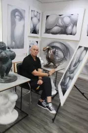 The author's painting "Trinity"