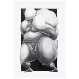 The author's painting "The Captive Slave"