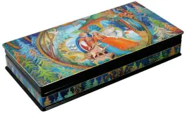 Набор из ручки и шкатулки "Конек-горбунок" Палех Набор из ручки и шкатулки "Конек-горбунок" Палех