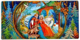 Набор из ручки и шкатулки "Конек-горбунок" Палех Набор из ручки и шкатулки "Конек-горбунок" Палех