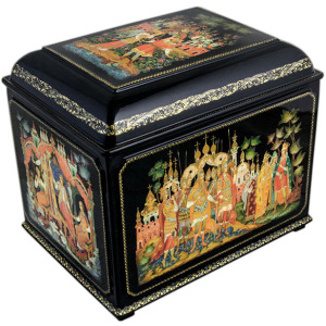 The box "The Tale of Tsar Saltan" by Vlezko, Palekh