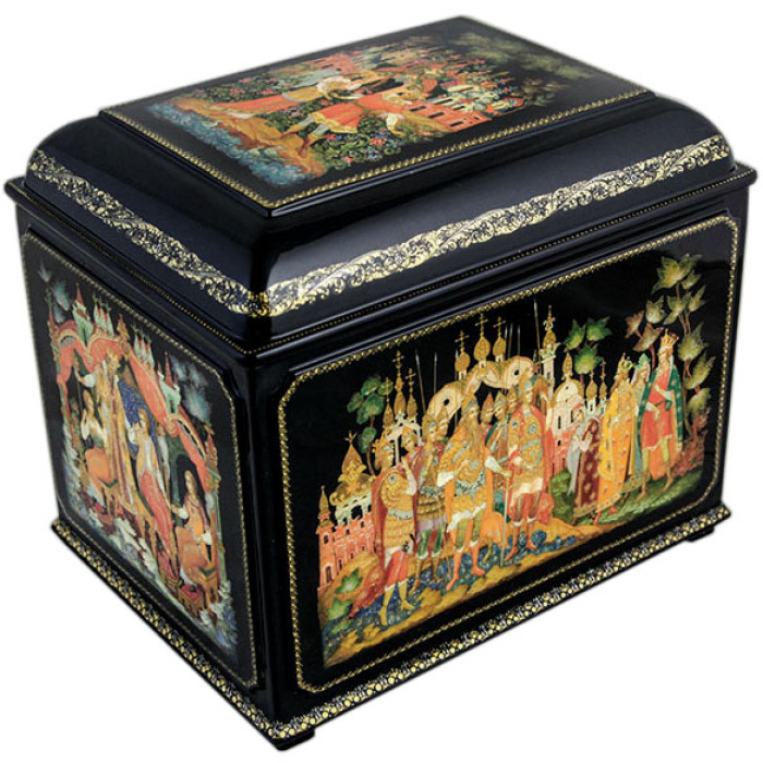 The box "The Tale of Tsar Saltan" by Vlezko, Palekh