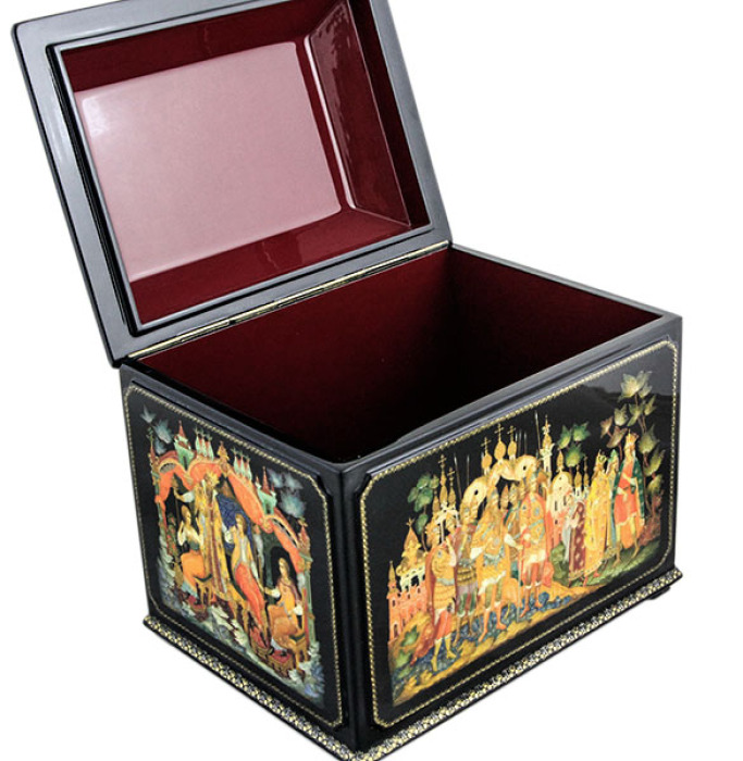 The box "The Tale of Tsar Saltan" by Vlezko, Palekh