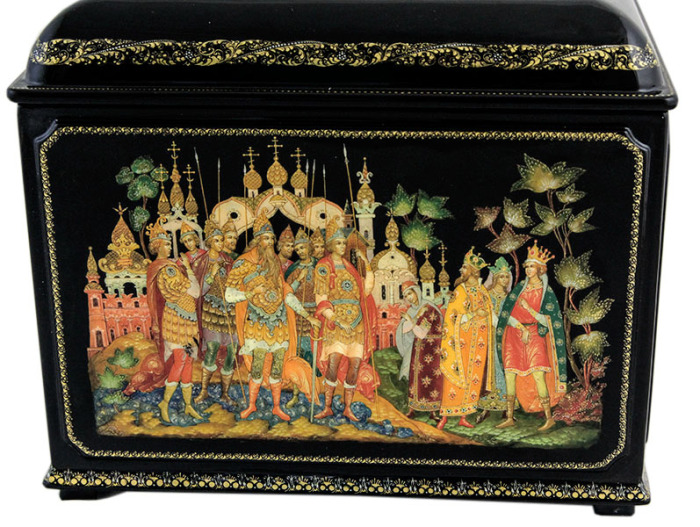 The box "The Tale of Tsar Saltan" by Vlezko, Palekh