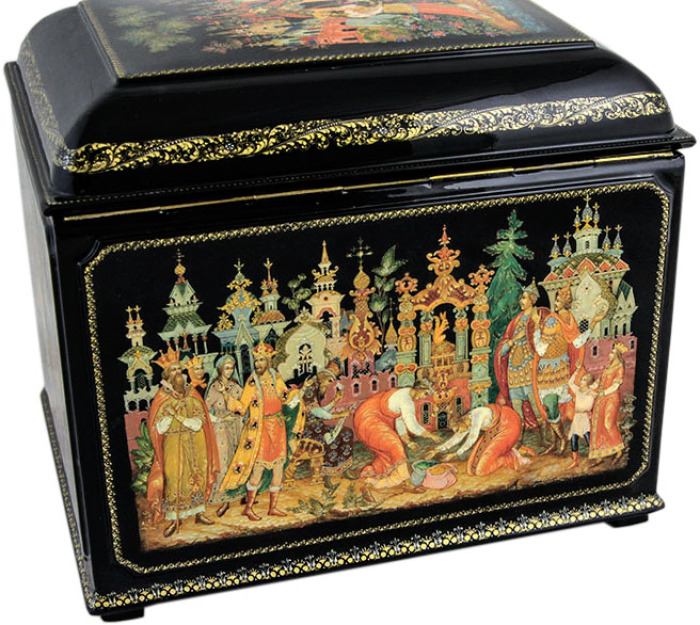 The box "The Tale of Tsar Saltan" by Vlezko, Palekh