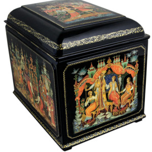 The box "The Tale of Tsar Saltan" by Vlezko, Palekh