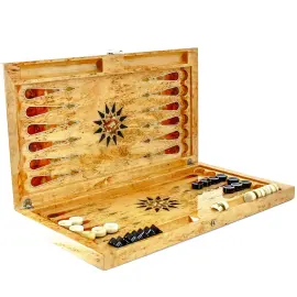 Нарды из янтаря "Орнамент" коллекции "Ориент" Нарды из янтаря "Орнамент" коллекции "Ориент"