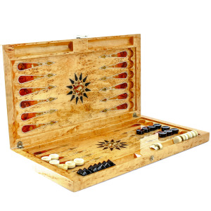 Backgammon made of amber "Ornament" of the Orient collection