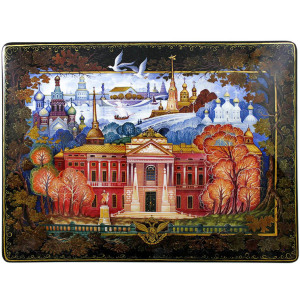 The box "View of St. Petersburg" Kholuy