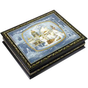 The casket "Port of St. Petersburg" Kholui