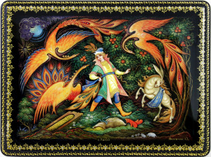 The box "Meeting with the Firebird" is a Lackey