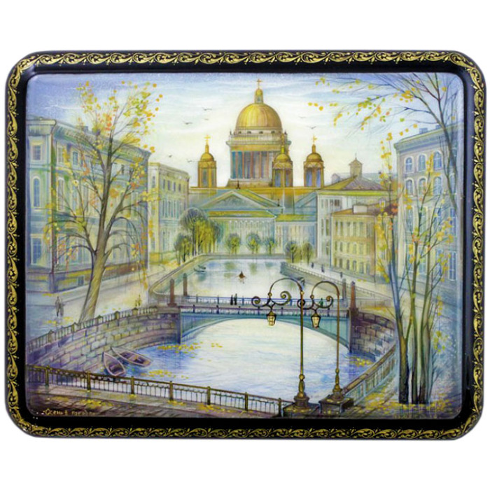 The box "Autumn in the city" Komyakov, Lackey
