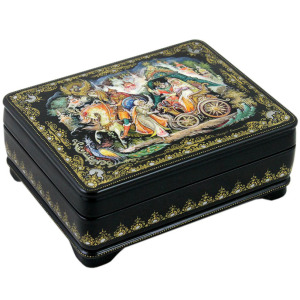 The box "Golden cockerel" Sinkov, Lackey