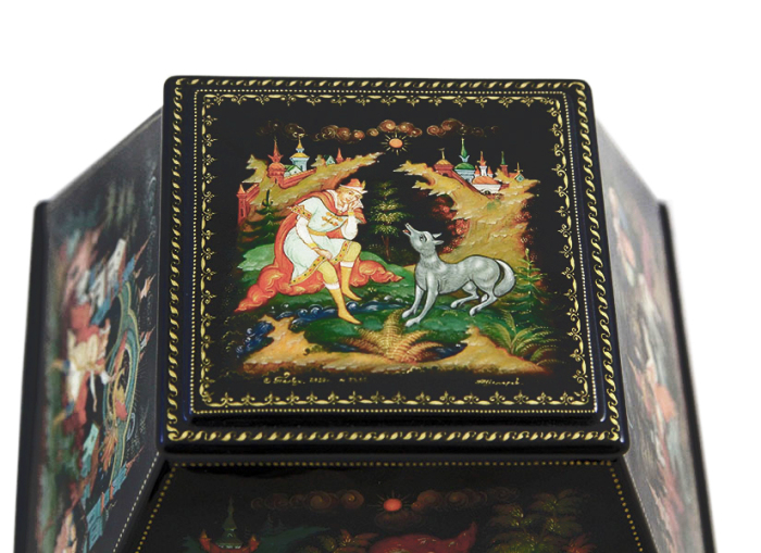 Casket "Ivan Tsarevich" Shemarov, Palekh