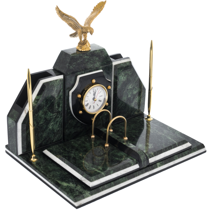 Desk writing set "Eagle" made of a coil