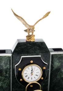 Desk writing set "Eagle" made of a coil