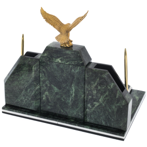 Desk writing set "Eagle" made of a coil