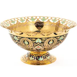 Сервиз "Восточный" на 6 персон, малахит, эмаль