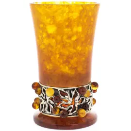 Стопка для водки из янтаря "Виноград"