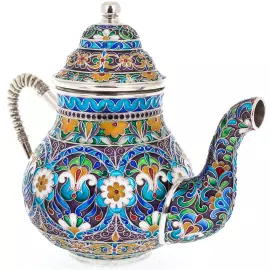 Tea set "Painted" for 2 persons (finish)